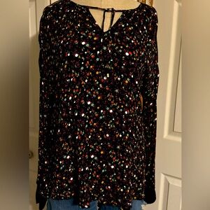 Juicy Couture V Neck Blouse Small